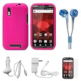 Pink Protective Silicone Skin for Motorola Droid Bionic XT865 (Verizon Wire ....