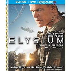 Elysium (Two Disc Combo: Blu-ray / DVD + UltraViolet Digital Copy)