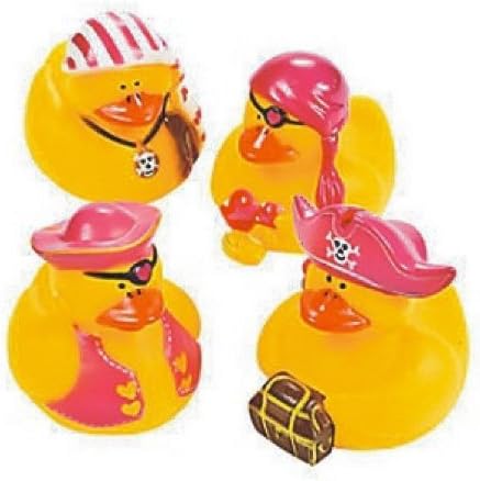 Set of 4 Pirate Girl Rubber Ducks DUCKYS Duckies