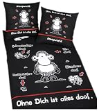 Herding 447320050 Bettw�sche Sheepworld / 80x80 + 135x200 cm, Linon