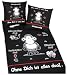 Küche & Haushalt : Herding, 447320050 Bettwäsche Sheepworld "Ohne dich ist alles doof", schwarz ( Linon ), 80/80 + 135/200 cm