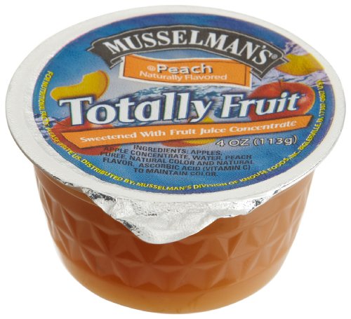 Totally Fruit Peach Apple Sauce, 4-Ounce Packages (Pack of 72)