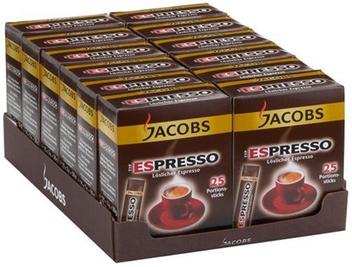 Jacobs Espresso, Sticks, 12er Pack (12 x 50 g)