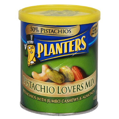 Planters Pistachio Lovers Mix, 6-Ounce Canisters (Pack of 6) by Planters