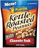 Planters Kettle Roasted Classic Salted Peanuts, 15-Ounce Packages (Pack of 6)