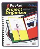 Oxford 99656 Eight-Pocket Organizer Folder, Multicolor Pockets, Colored Covers, Carton of 12