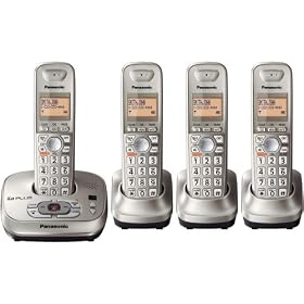 Panasonic KX-TG4024N DECT 6.0 PLUS Expandable Digital Cordless Answering System with 4... by Panasonic