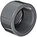 Spears 848 Series PVC Pipe Fitting, Cap, Schedule 80, 3/8