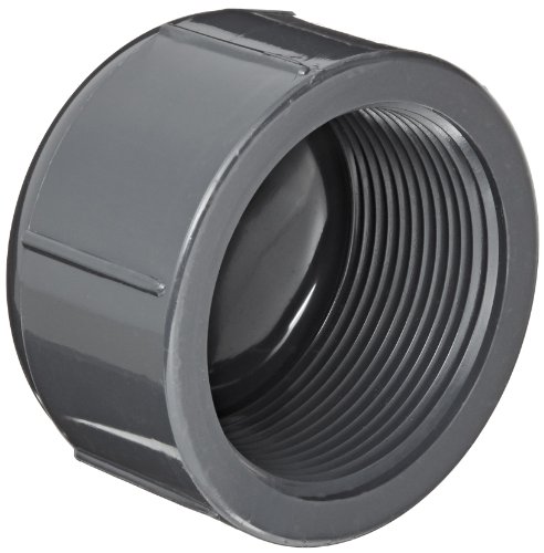 Spears 848 Series PVC Pipe Fitting, Cap, Schedule 80, 3/8
