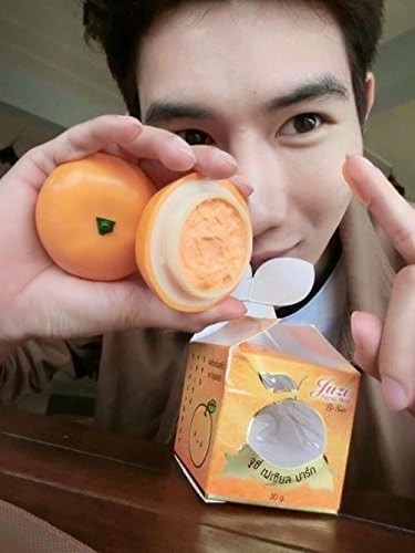 2 X Juzi Facial Mask 30g. Orange Fruits Extract Brightening Whitening Restoration Face Cream [Get Free Tomato Facial Mask &amp; Ceramine UV Line Ginkgo Plus Whitening Cream 8.50ml.]