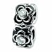 Sterling Silver Reflections CZ Connector Bead (4mm Diameter Hole)