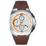 Puma Men's Gear Chronograph Brown Rubber Watch #PU130F2B0215.932