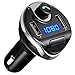 Criacr Bluetooth FM Transmitter, Wireless In-Car FM Transmitter Radio Adapter Car Kit, Universal Car Charger with Dual USB Charging Ports, Hands Free Calling for All Smartphones