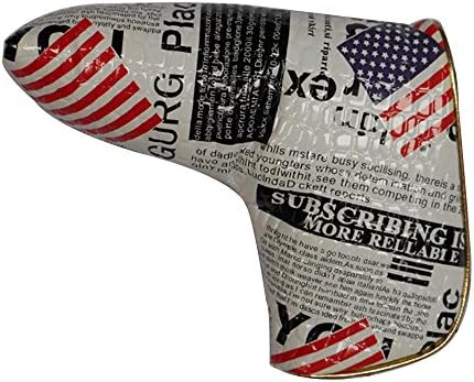 Magnet Closure Golf Blade Putter Headcover Printed with American Flag