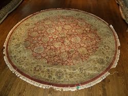 Handmade Indian Sultanabad Rug 9'2"x9'2"
