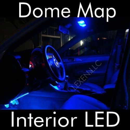 LED BLUE 2X DOME MAP INTERIOR LIGHT BULB 9 SMD CIRCLE PANEL XENON HID LAMP - FITS ALL VEHICLES