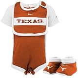 Nike Texas Longhorns Infant Focal Orange Three Piece Gift Set