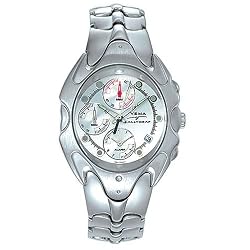 YEMA by Seiko of France Men's RALLYGRAF Silver-Tone Quartz Alarm/Chronograph Watch. Model: YM887