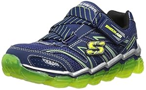 Skechers Kids 95104L Boys Air Sneaker,Navy/Lime,4 M US Big Kid