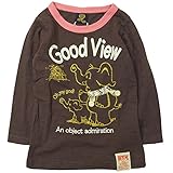 《H28年秋冬物》BOOM TOWNKIDS(ブームタウンキッズ) ゾウさんGOOD VIEW スラブ天竺長袖Tシャツ 130cm/ブラウン NO.F-961015