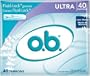 o.b. Ultra Absorbency Tampons, 40-Count Boxes (Pack of 3)