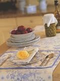 Burleigh by Cally & Co - 4 napkins - Pheasant - Blue