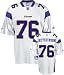 Steve Hutchinson Jersey: Reebok White Replica #76 Minnesota Vikings Jersey