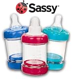 Sassy Baby Food Nursers Cereal Bottles 2 Pack 4 oz.