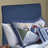 EE Headboard Roll Top Full Headboard Juvenile Slipcover Denim