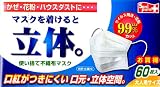 立体不織布マスク大人用BOX 60枚