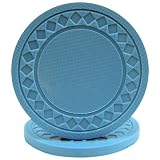 Super Diamond Poker Chips (STAMPABLE) - LIGHT BLUE