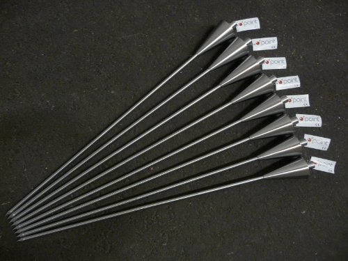 examen point-garden Lot de 8 torches de jardin en acier inoxydable 114 cm