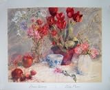 Tulip Plant Still Life Art Print Poster By Artist Grace Haverty