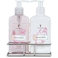 Thymes Sink Set with Caddy, Kimono Rose