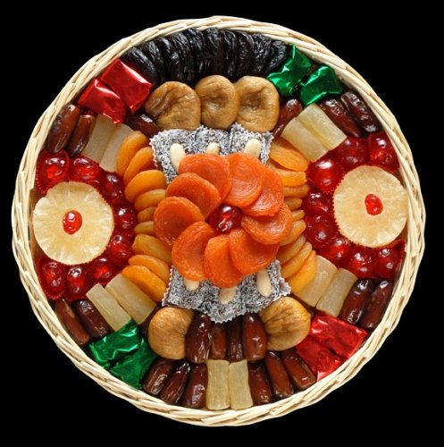 Hanukkah Gift Basket Elegant Dried Fruit (Large)