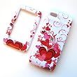 Sharp Sidekick LX 2009 T-Mobile Snap On Protector Hard Case Image Cover Red Hearts