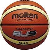 ＜バスケットボール＞molten(モルテン) GJ5 ミニバスケットボール用 5号 検定球 BGJ5の画像