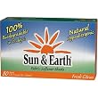 Sun & Earth Fabric Softener Sheets Citrus 80-Count Boxes (Pack of 6)