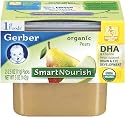 Gerber 1st Foods Organic Pears, 2-Count, 2.5-Ounce Tubs (Pack of 8)