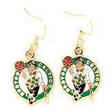 Boston Celtics Gold Dangle Earrings