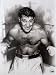 Rocky Marciano Sketch Portrait, Charcoal Graphite Pencil Drawing - Double Matt Reproduction (11
