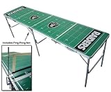8ft Oakland Raiders NFL Tailgate Table
