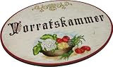 Produkt-Bild: Schild T&uuml;rschild aus Holz Vorratskammer im Antik Design