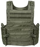 Voodoo Tactical 20-8399 Armor Plate Carrier Vest with MOLLE Webbing - Olive Drab