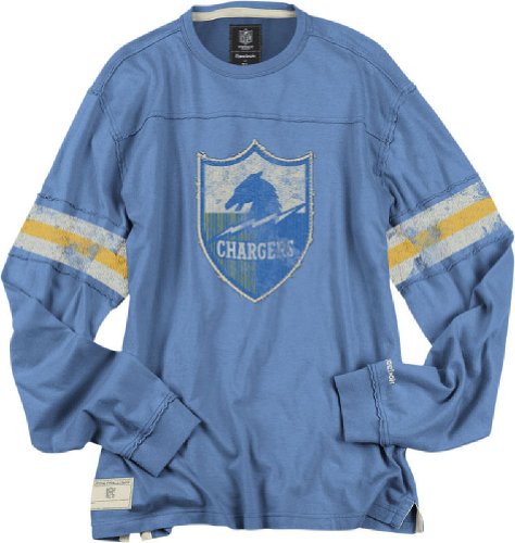 Reebok San Diego Chargers Vintage Applique Throwback Shirt (M=40)