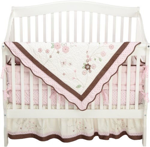 Carter's Love Bug 4 Piece Crib Set - Pink Choc