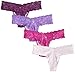 Cosabella Women's Never say Never Lace Thong 4 Pack Set