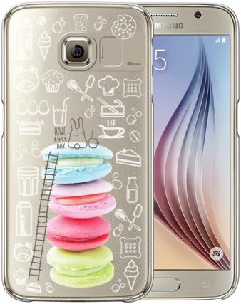 SG Design Samsung Galaxy S6 Case, Lighting Clear Art for Galaxy S6 with Metalized Camera Deco, Rabbit Macaron