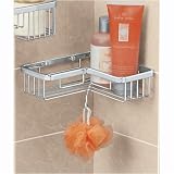 Bath Boutique Traditional 10 Corner Basket, Chrome