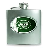 NFL New York Jets Stainless Steel Hip Flask 6oz